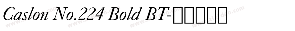 Caslon No.224 Bold BT字体转换